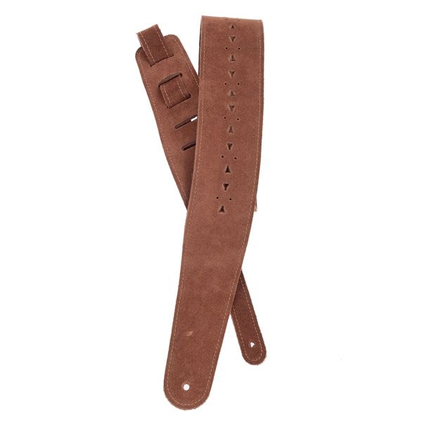 Planet Waves 25PRF05 Vented Leather Guitar Strap, Honey Suede Apache